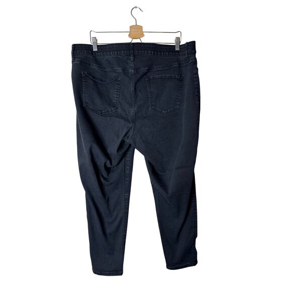 Ava & Viv Plus 18W Black Flex Waistband 2-Pocket Skinny Ankle Jeans - Picture 6 of 8